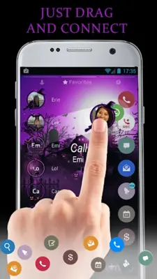 Theme Dialer Halloween Pink android App screenshot 2